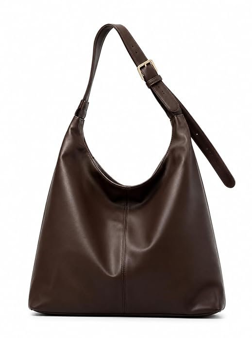 Women's Large PU Leather Hobo Shoulder Bag